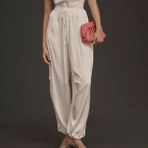 Anthropologie Maeve Silky Parachute Pants